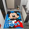 Mickey Mouse Adventure Disney Cartoon Theme Anti-Slip Rug - Polyester, Home Decor, Suitable for Bedrooms, Living Rooms, Doorways, and Studios