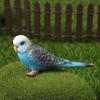 Miniatures Bird Figurines Plastic Parrot Ornament Creative Simulated Budgie Parrot  Office