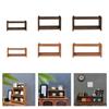Realistic Wood Stand Realistic Pretend Play for Kids Role Display Shelf Model Toy Vintage Bookshelf 1:12 Dollhouses