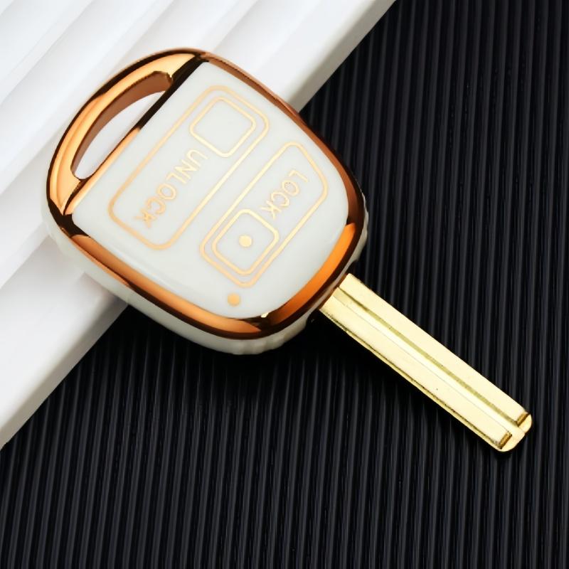 2/3 Buttons TPU Car Key Case Cover Fob For Toyota FJ Cruiser Land 2008-2014 Yaris Echo For Lexus ES GS LS IS RX SC LX RX400h