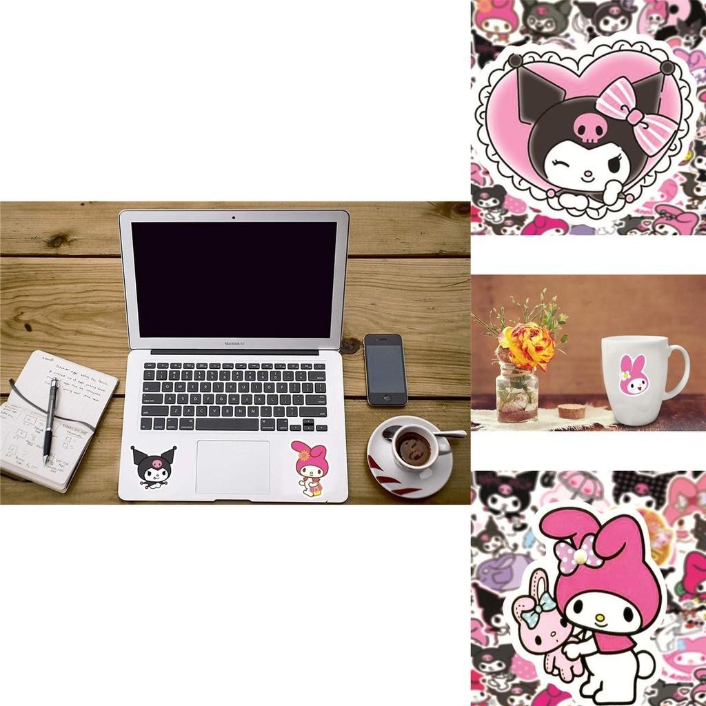 50 шт. Милые наклейки Kuromi Коллекция Водонепроницаемые ПВХ Наклейки Для DIY Декора Приключения