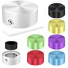 DaierTek 7PCS Footswitch Topper металлический ножной переключатель Topper с резиновой вставкой кнопки педали Cap Silver для гитарной педали эффектов