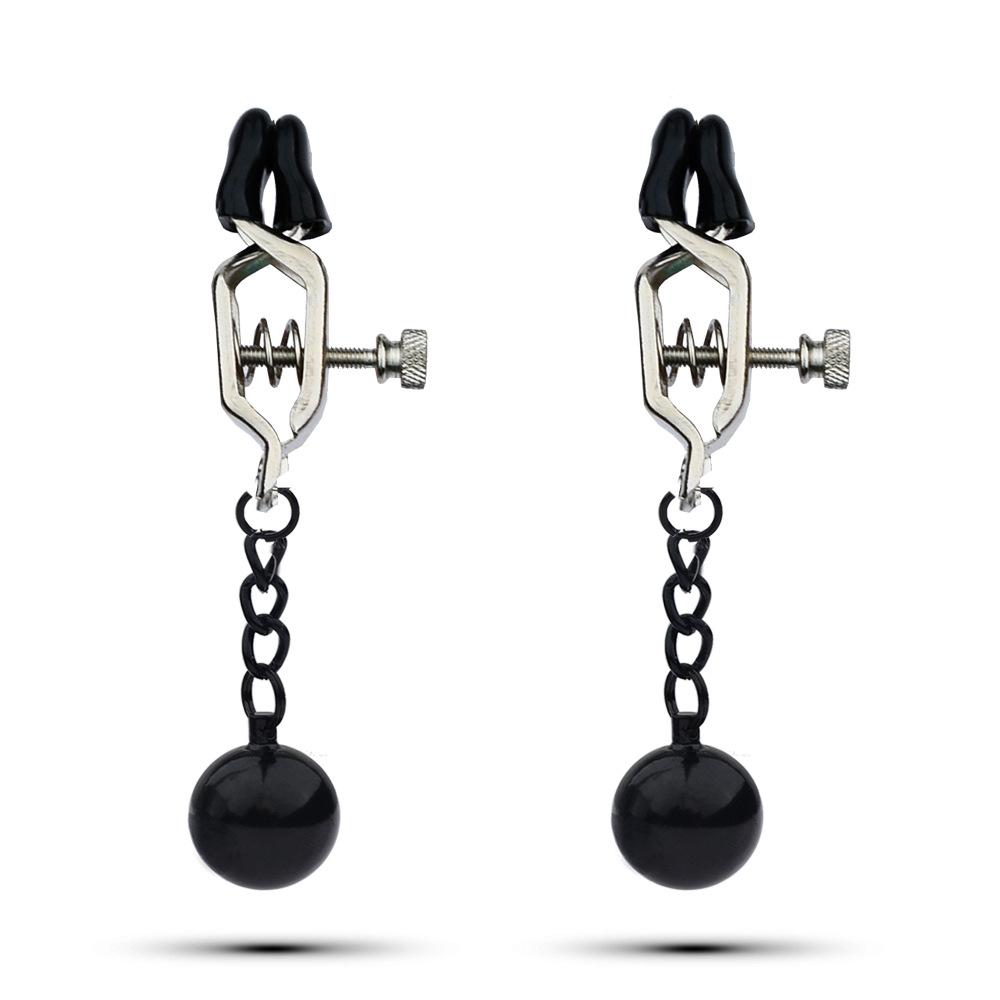 28 Kinds SM Women's Stainless Steel Breast Clip Nipple Clamps Gravity Ball Weight Pendant Traction Stimulator Adult Toys 18
