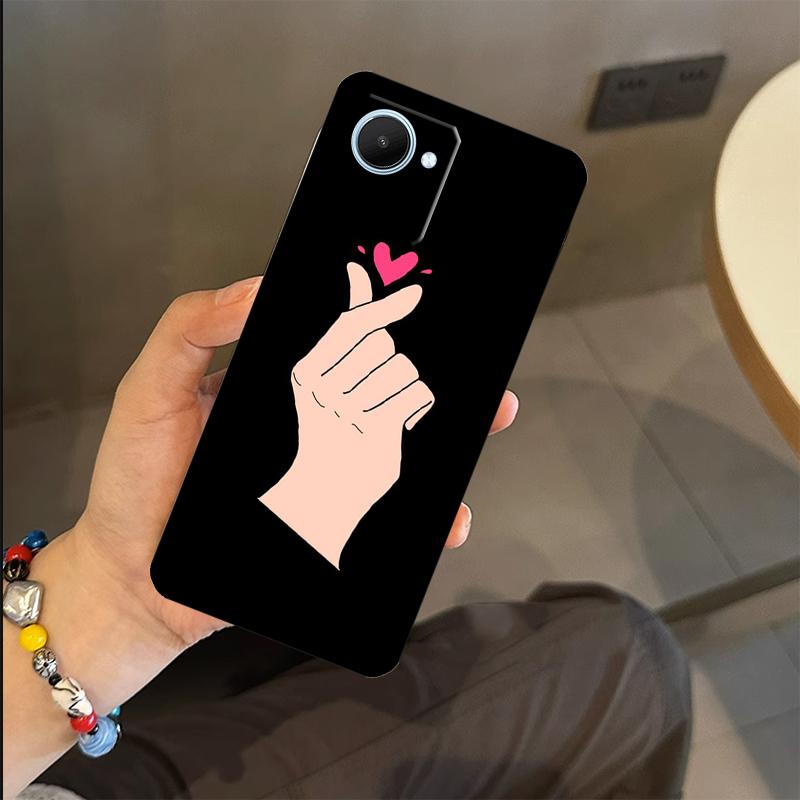 Love On The Finger Kpop Case For Realme 15 14 11 12 13 Pro Plus GT7 Pro GT6 C55 C51 C53 C35 C33 C61 C65 C67 C71 C75