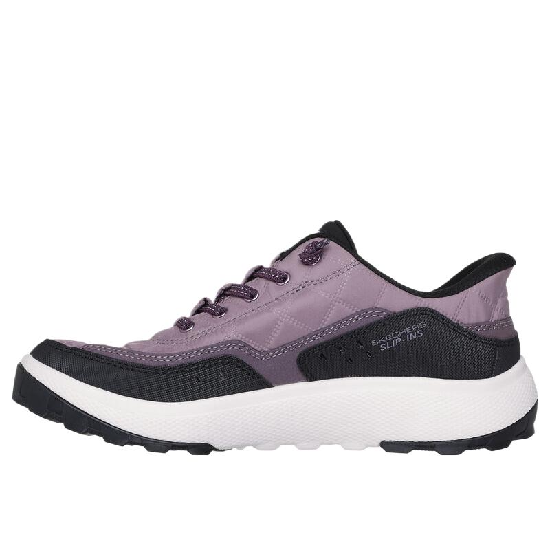 Skechers Городской Исследователь Удобная Мода Универсальные Низкие Повседневные Кроссовки Женские Фиолетовый 180277-PRBK