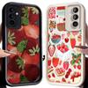 Чехол со сладким клубничным принтом для Samsung Galaxy S25 Ultra Plus S24 S23 S22 S21 S20 FE A73 A72 A71 A56 A55 A54 5G A52 A51 4G