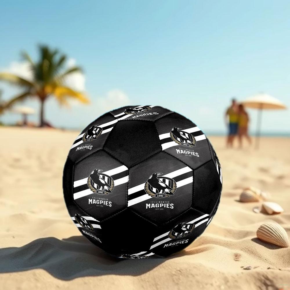 1pc Collingwood Football Club Soccer Ball Size 5 Indoor Soccer Ball Fashion Colorful Backyard Game - Great For Sports Fans Gift HE4