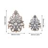 20Pcs Bronze/Copper/Gold/Silver Filigree Wraps Flower Connectors Metal Crafts Gift Decoration Diy Accessories