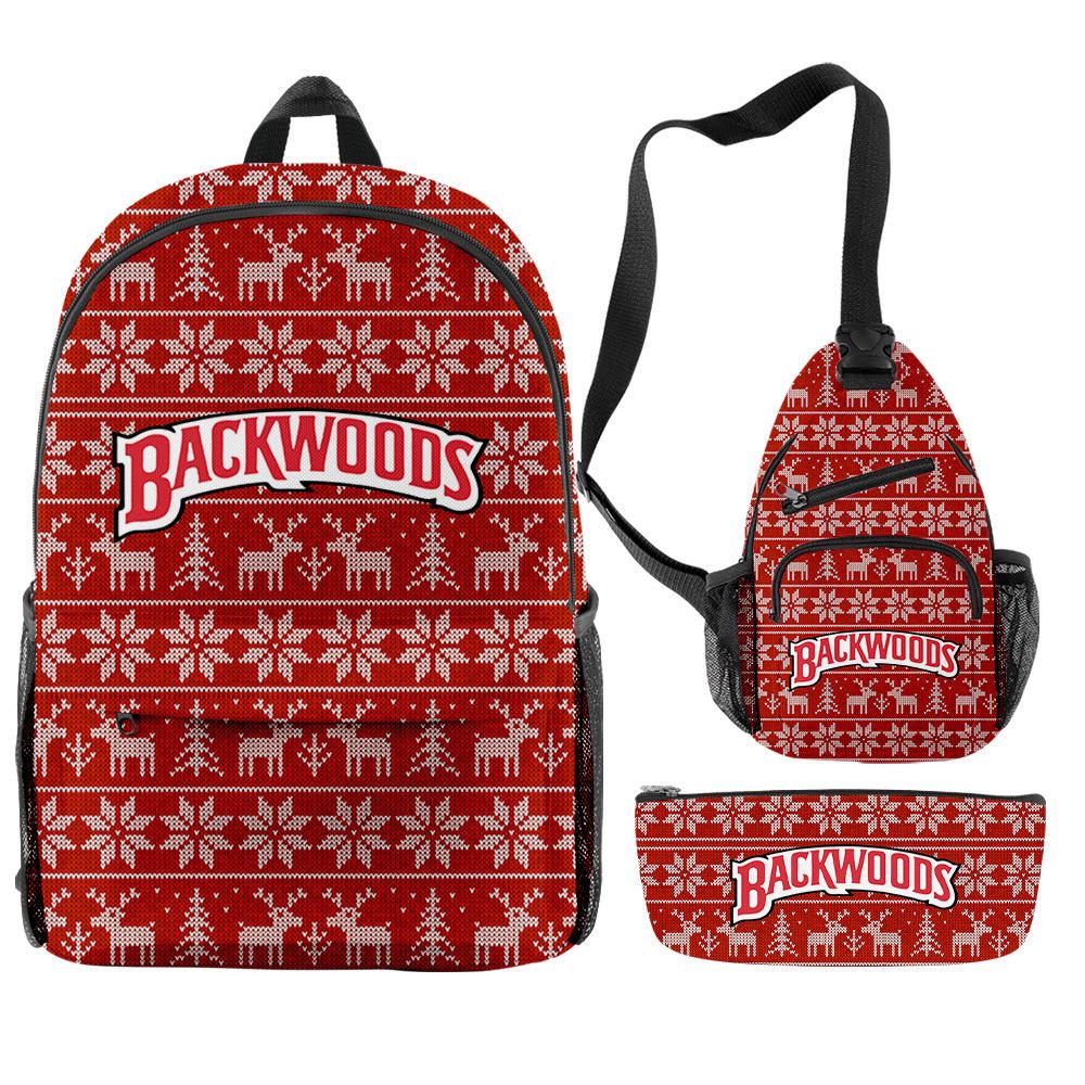 Рождественский рюкзак Backwoods Сигара Звезда Набор периферии рюкзака Сумка-портфель Набор пеналов