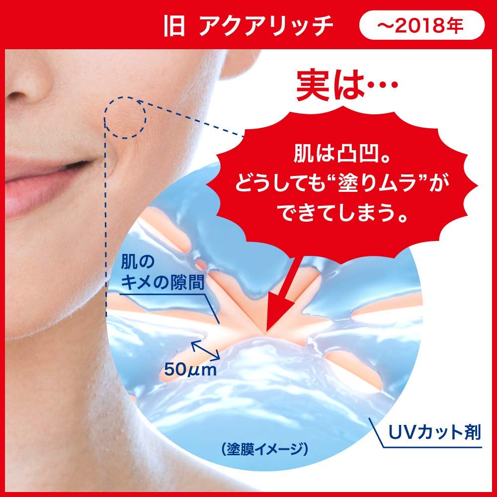 Biore UV Aqua Rich Watery Gel 155 мл умножить на обычный солнцезащитный крем [Набор 2] (Большая емкость, размер 1,7) SPF50+ / ПА++++