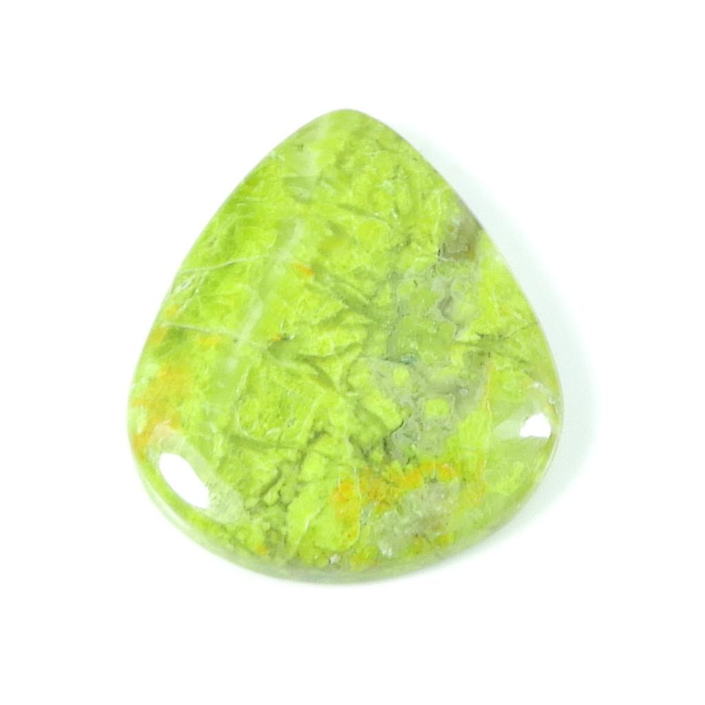 27X31X05 ММ Натуральный Зеленый Опал Кабошон Грушевидной Формы Свободный Драгоценный Камень 34 Карата. SK-4720