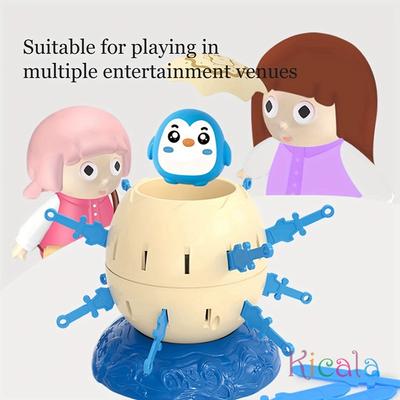 Игрушечные фигурки пингвинов для праздничной вечеринки, развивающие мышление детей, интерактивные игрушки в виде пиратских бочек.