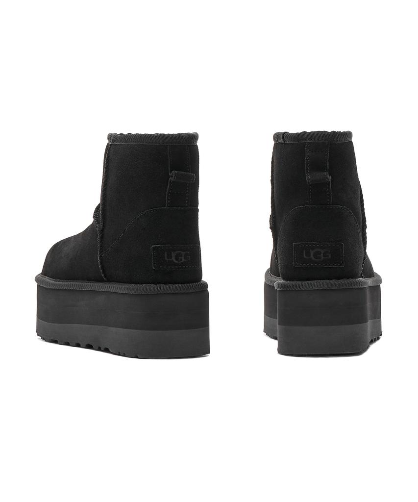 Ugg Suede Leather Platform Boots (Classic Mini Platform) W - Black / 1134991Blk