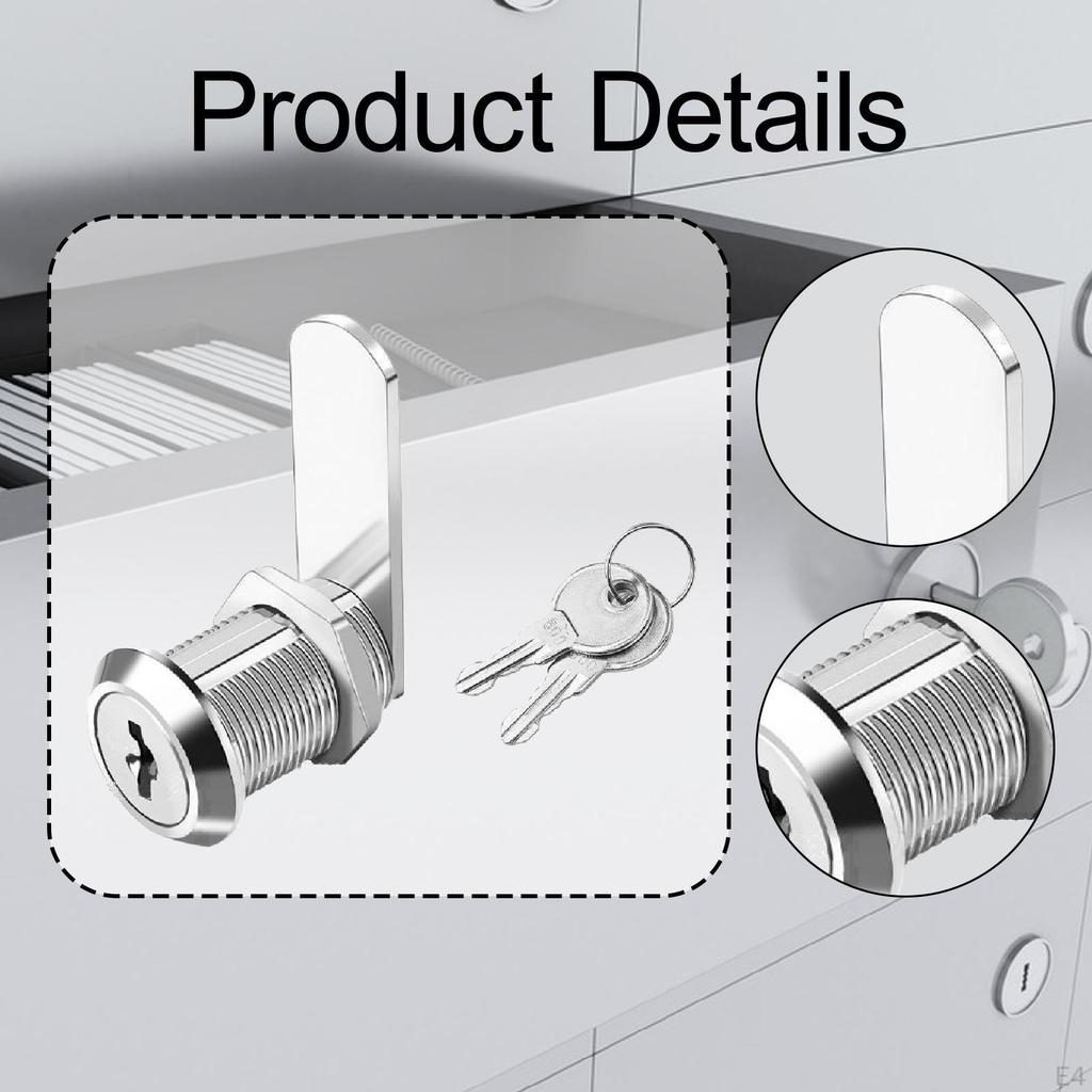 Cabinet cam Lock Cylinder Drawers Furniture files Keyed Hardware for Pickup Dresser