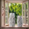 Минимализм 3D Печать Керамическая Ваза Креативные Складчатые Цветочные Горшки Настольное Украшение Цветочная Композиция Вазы Комнатный Эстетический Декор