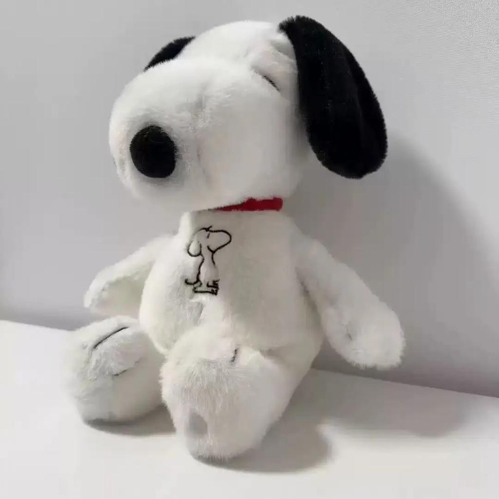 New Baby Breathing Soothing Snoopy White Dog Plush Doll Sleeping Companion Music And Light Doll Sensory Stuffed Toy Kid Gifts