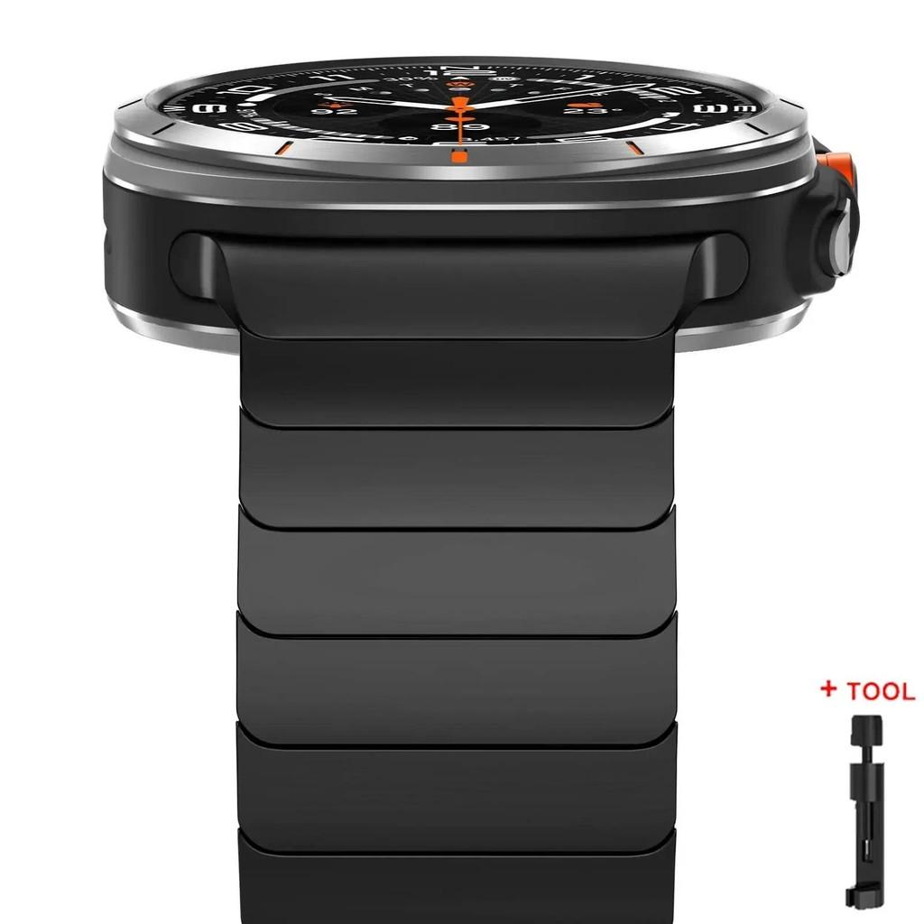 Роскошный металлический ремешок из титанового сплава без зазоров для Samsung Galaxy Watch 47 мм Ultra 2026 Мужской Женский ремешок для Galaxy Watch Ultra 2026