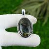Oval Labradorite Stone Sterling Silver Bezel Artisan Sister Boho Wedding Pendant