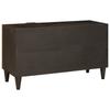 TV Stand in Black and Gold 80 x 33 x 46 cm Engineered Wood