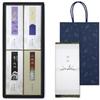 Sympathy Incense Gift [Kojurin 3 Types Sandalwood, with Outer Wrapping, Carry Bag, and Candle] Made In Japan, Low Smoke, Gift-Giving Incense for