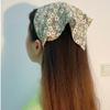 Headbands Sweet Elastic Floral Flower Hair Accessories Turban Hair Scarf Triangle Bandana Headwrap
