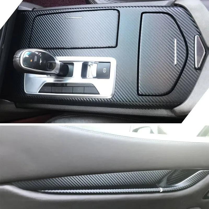 Car-Styling Carbon Fiber Car Interior Center Console Color Change Molding Sticker Decals For Maserati Ghibli 2014-