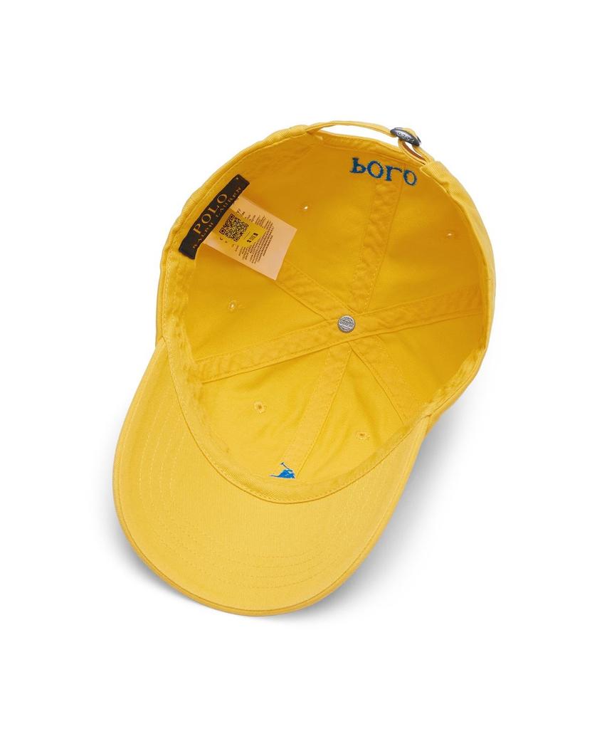 Кепка-бейсболка POLO RALPH LAUREN из хлопка чинос - Желтая