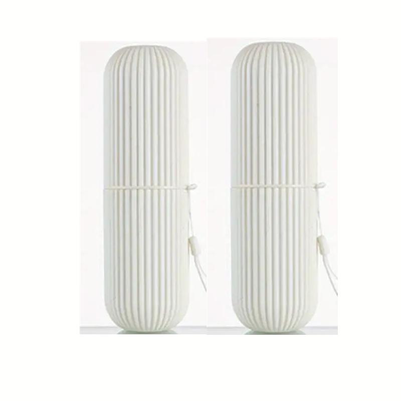 Портативная дорожная коробка для зубных щеток с чашкой для полоскания рта, удобная чашка для чистки и зубной цилиндр для полоскания рта для предметов первой необходимости в ванной комнате