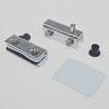 2pair Flush-fitting Glass Door Hinges Shaft Hinge Glass Clip Durable Glass Pivot Hinge  Cabinet