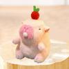 Bubble Blowing Plush Toy Capybara Keychain Bag Key Holder Decor Supplies Charm Portable