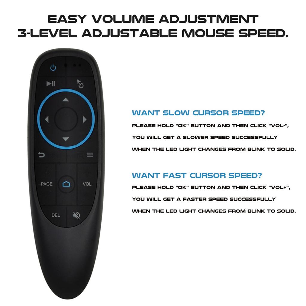 G10BTS Remote Control Bluetooth 5.0 Air Mouse IR Learning Gyroscope Wireless Infrared Remote