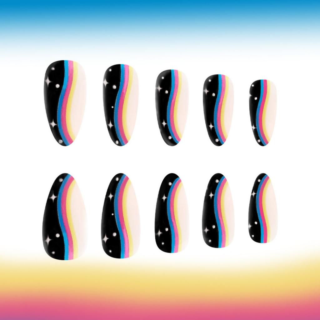 Накладные ногти в форме миндаля, глянцевые, накладные ногти, натуральные, полностью покрывающие накладные ногти, акриловые клеи для ногтей для женщин