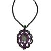 Macrame Labradorite Necklace Pendant Natural Handmade Bohemian Crystal Stone
