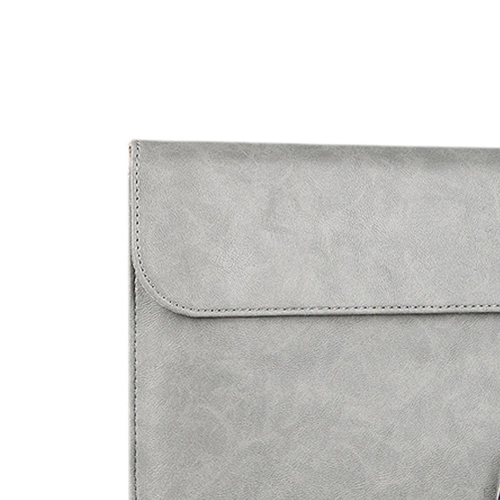 Чехол для ноутбука 14 15 дюймов Легкий Пылезащитный Уличный Чехол Мягкий для Хранения Макбуков ПУ кожа