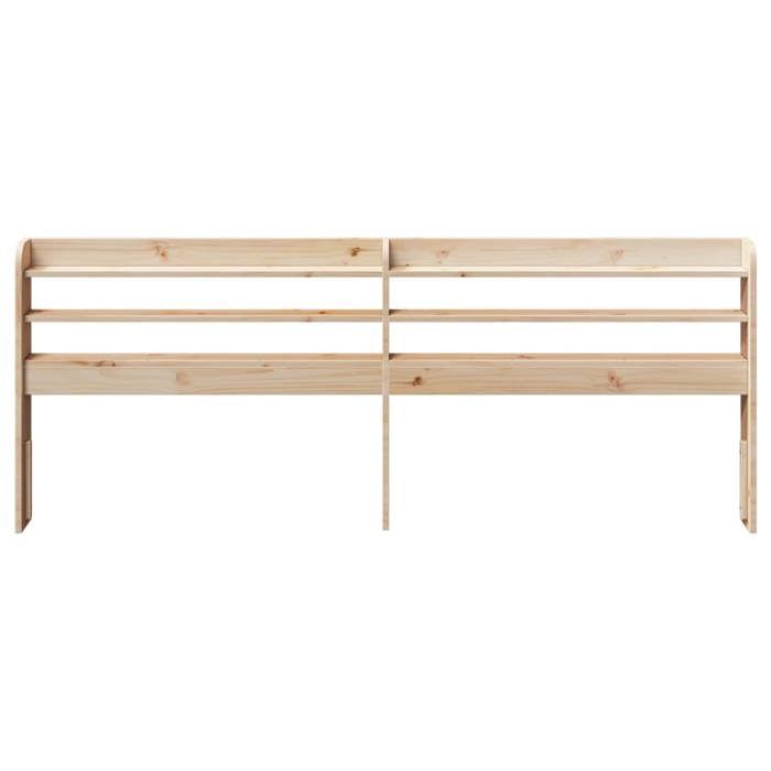 VidaXL Tête de lit avec étagères 180 cm bois massif de pin, tête de lit en bois, tête de lit avec rangement, tête de lit sur 850941