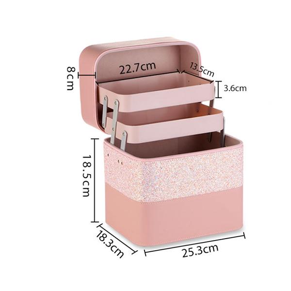 WTEMPO Женская косметичка большой вместимости, многофункциональная косметичка с цветовым соответствием, портативная большая косметичка