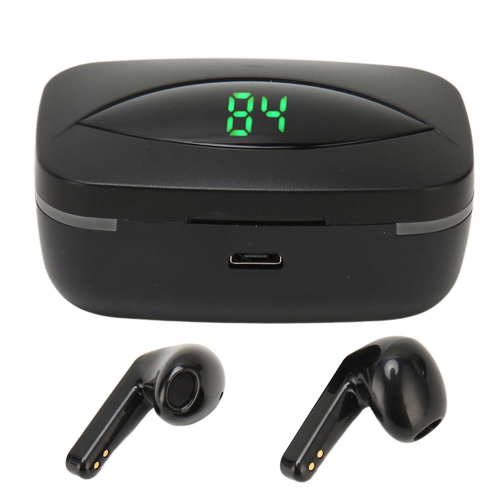 Беспроводные наушники Bluetooth 5.3 IPX7 с защитой от воды, мощными басами и шумоподавлением, с чехлом для зарядки