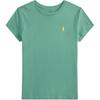 Polo Хлопковая однотонная футболка с круглым вырезом и коротким рукавом для детей 313833549086