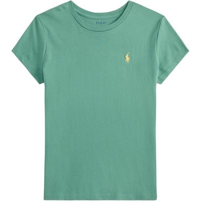 Polo Хлопковая однотонная футболка с круглым вырезом и коротким рукавом для детей 313833549086