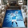 Erling Haaland Printed Crystal Velvet Rug Non‑Slip Crystal Velvet Carpet For Sofa Bedroom Indoor Home Decoration