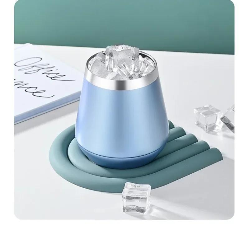 304 Нержавеющая сталь Кофейная чашка Вакуумный термос Чашка в форме яйца Двухслойная теплоизоляция Бытовая чашка для молока Сока Пива Воды