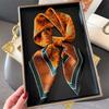 Square Scarf Women Silk Feeling Hairbands Neckerchief Bandana Scarves Lady Fashion Print Kerchief Bands  Spring