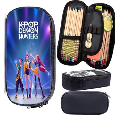 Huntrix Girl Kpop Пенал для мальчиков девочек студентов школьный мешок для ручек Зои Руми Мира Канцелярские товары Детский пенал