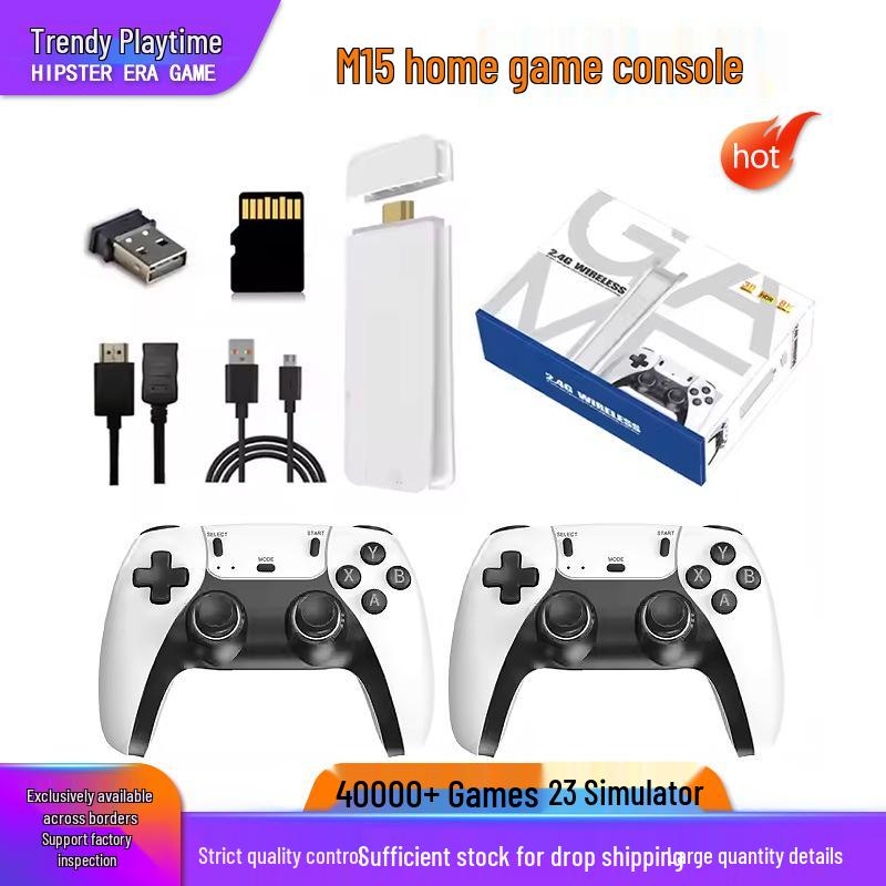 Игровая консоль Crossm15 Retro HD 4K HDMI Беспроводная с двумя игроками Аркадная