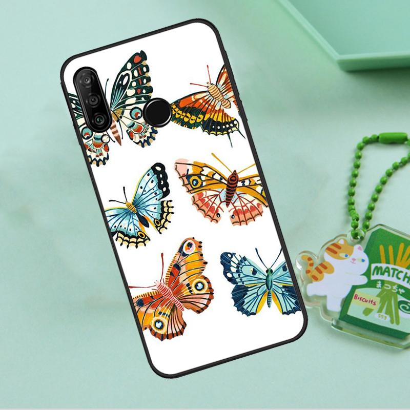 Цветок Бабочка Для Huawei Nova 8i 11i 12i 12s 9 10 SE Y90 Y60 Y70 Y72 Y61 Y91 P20 P30 P40 Lite P60 Pro Чехол