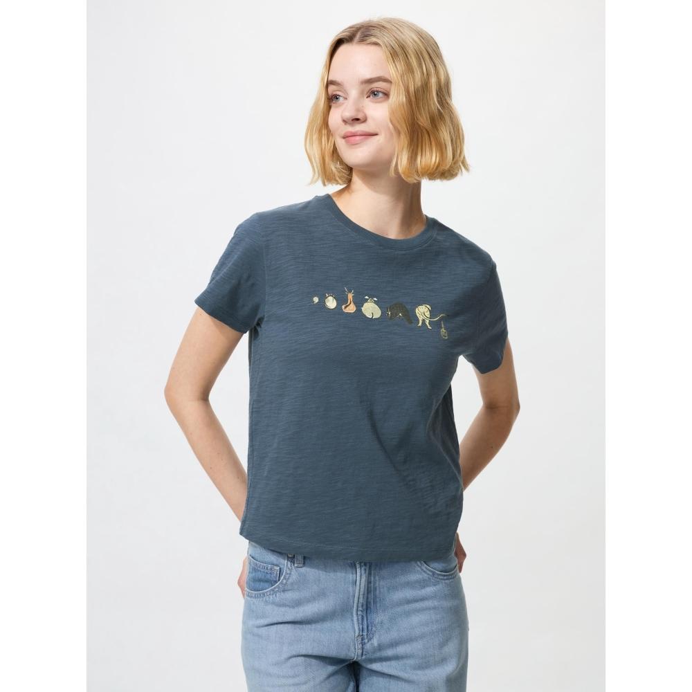 Uniqlo Япония Японский узор Животные Ut Короткая длина