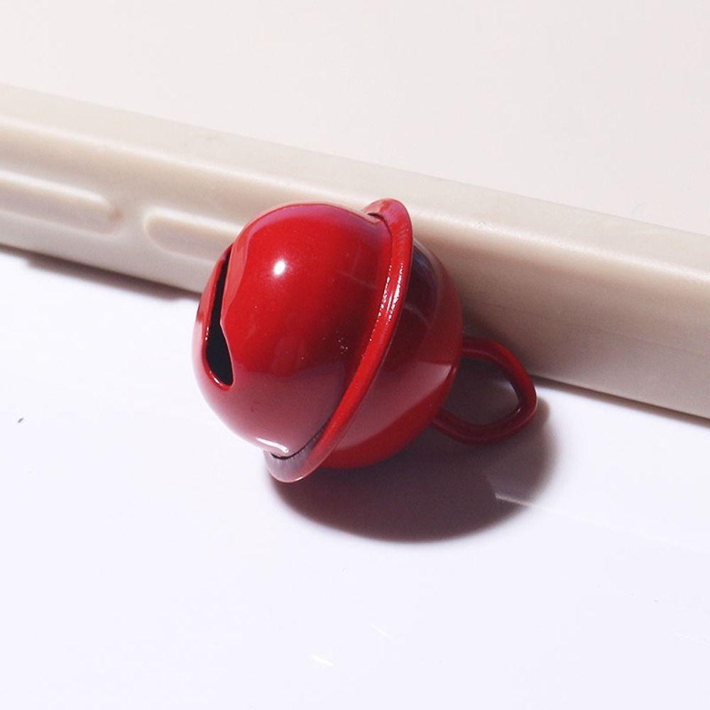 5pcs 18mm Jingle Bells Metal Beads Candy Color Metal Bell Ring Pendant Christmas Decoration