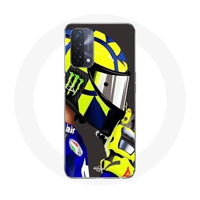 Чехол - Maniacase - Oppo A93 5G - Валентино Росси MotoGP - Мягкий - Черный