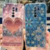 New For Xiaomi Redmi 9 Case Cute Cat Luxury Flower TPU Soft Silicone Clear Cover For Xiaomi Redmi 9 9A 9a 6.53"Bumper Phone Case