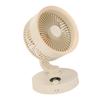 Desk Silent Fan with LED Display Auto Oscillating Table Fan for Bedroom 100 Speeds Adjustment USB Rechargeable